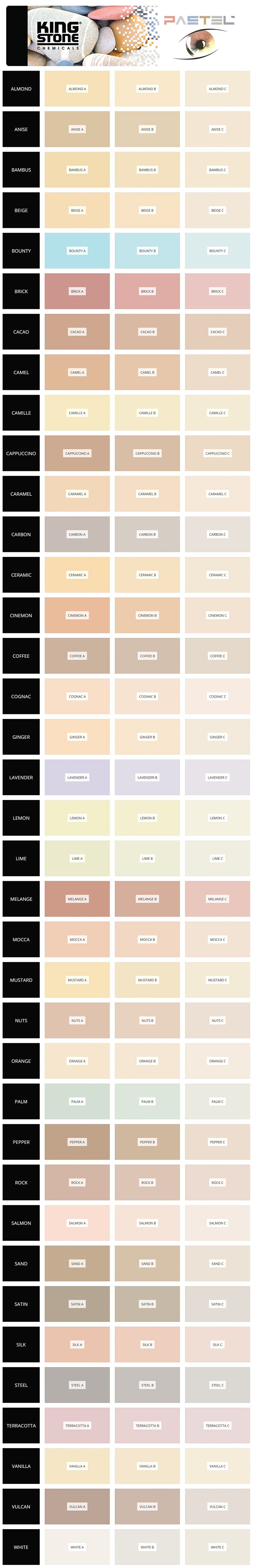Silicon Pastel színek