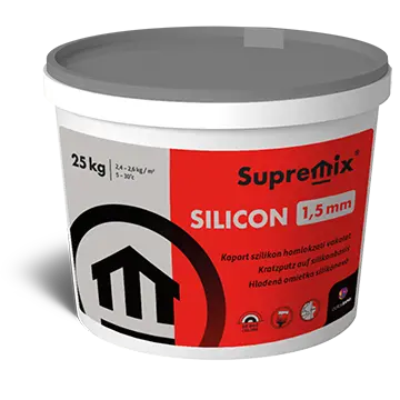 SUPREMIX SILICON 1,5 mm kapart hatású finomvakolat