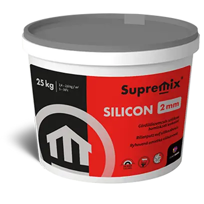 SUPREMIX SILICON 2 mm dörzsölt hatású finomvakolat