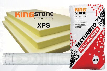 KingStone XPS zártcellás lábazati hőszigetelő alaprendszer 
